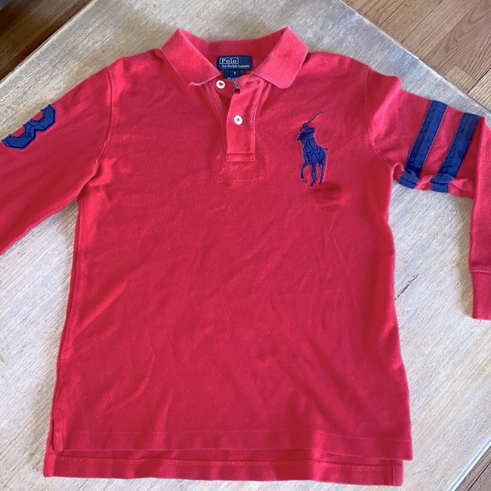 Boys Ralph Lauren Polo shirt size 7!